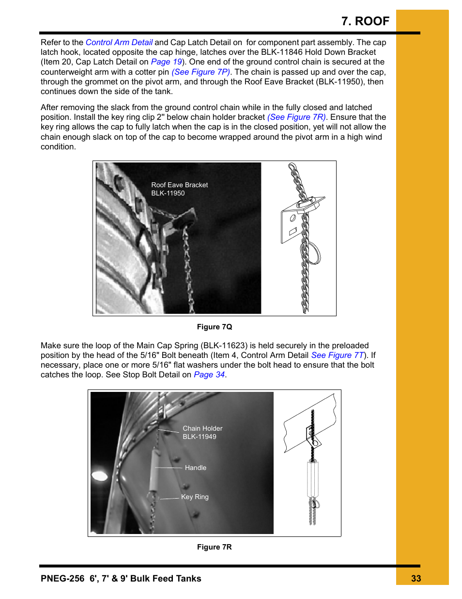 See figure 7r, See figure 7q, Roof | Grain Systems Tanks PNEG-256 User Manual | Page 33 / 84