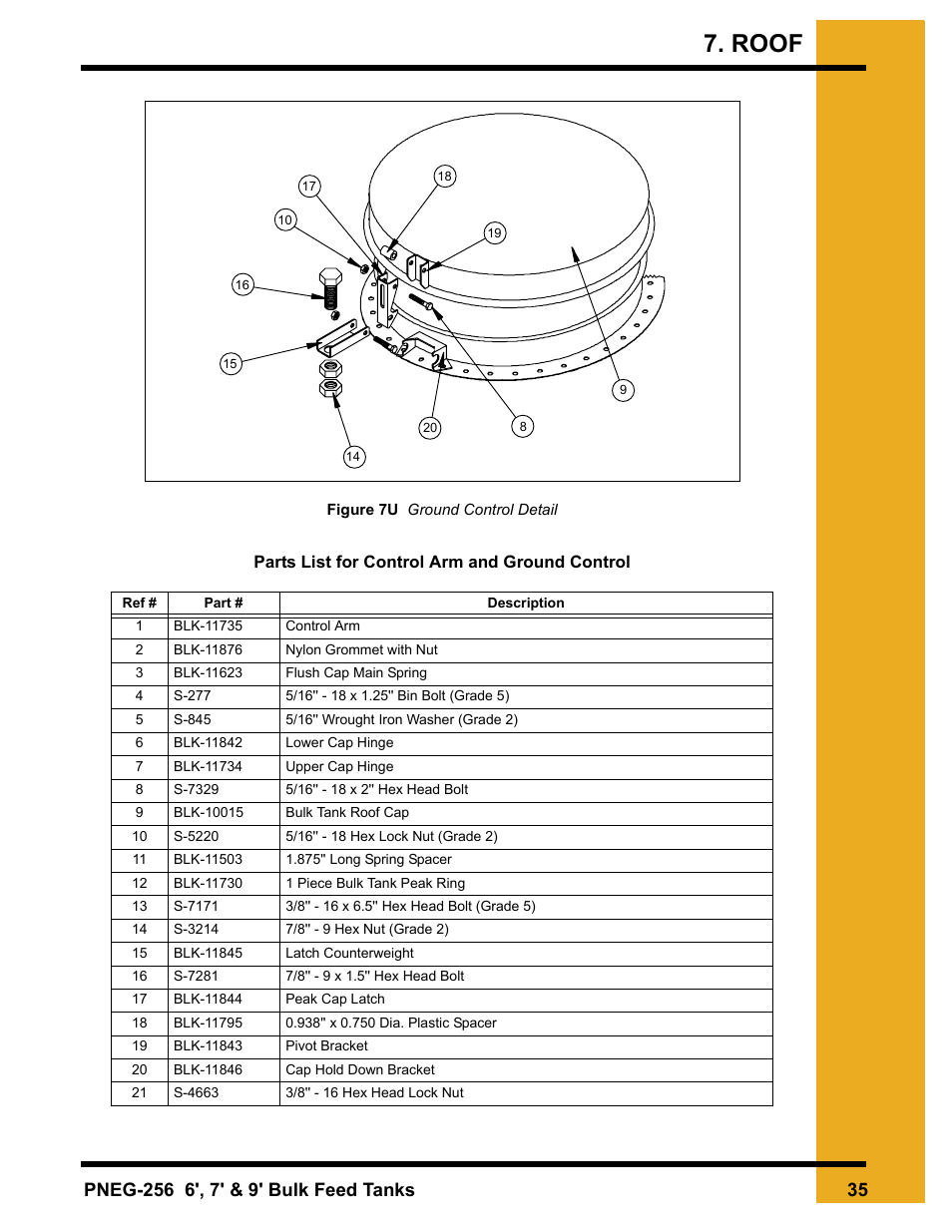 Roof | Grain Systems Tanks PNEG-256 User Manual | Page 35 / 84