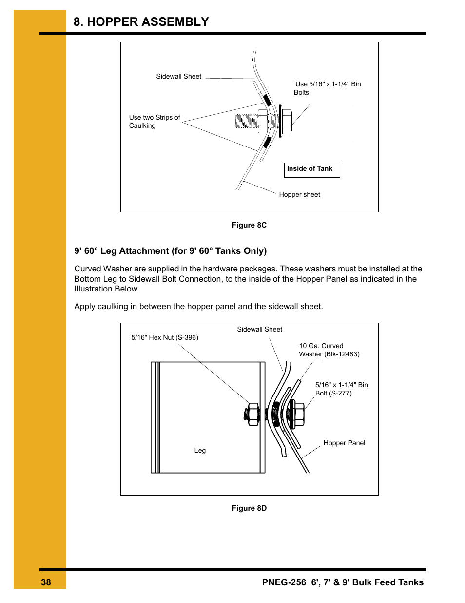 Hopper assembly | Grain Systems Tanks PNEG-256 User Manual | Page 38 / 84