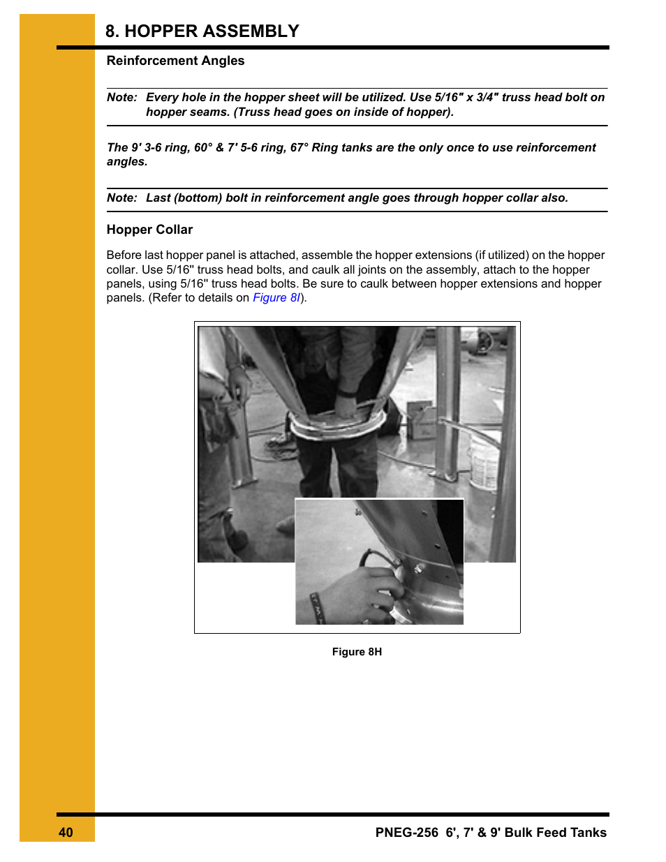 Hopper assembly | Grain Systems Tanks PNEG-256 User Manual | Page 40 / 84