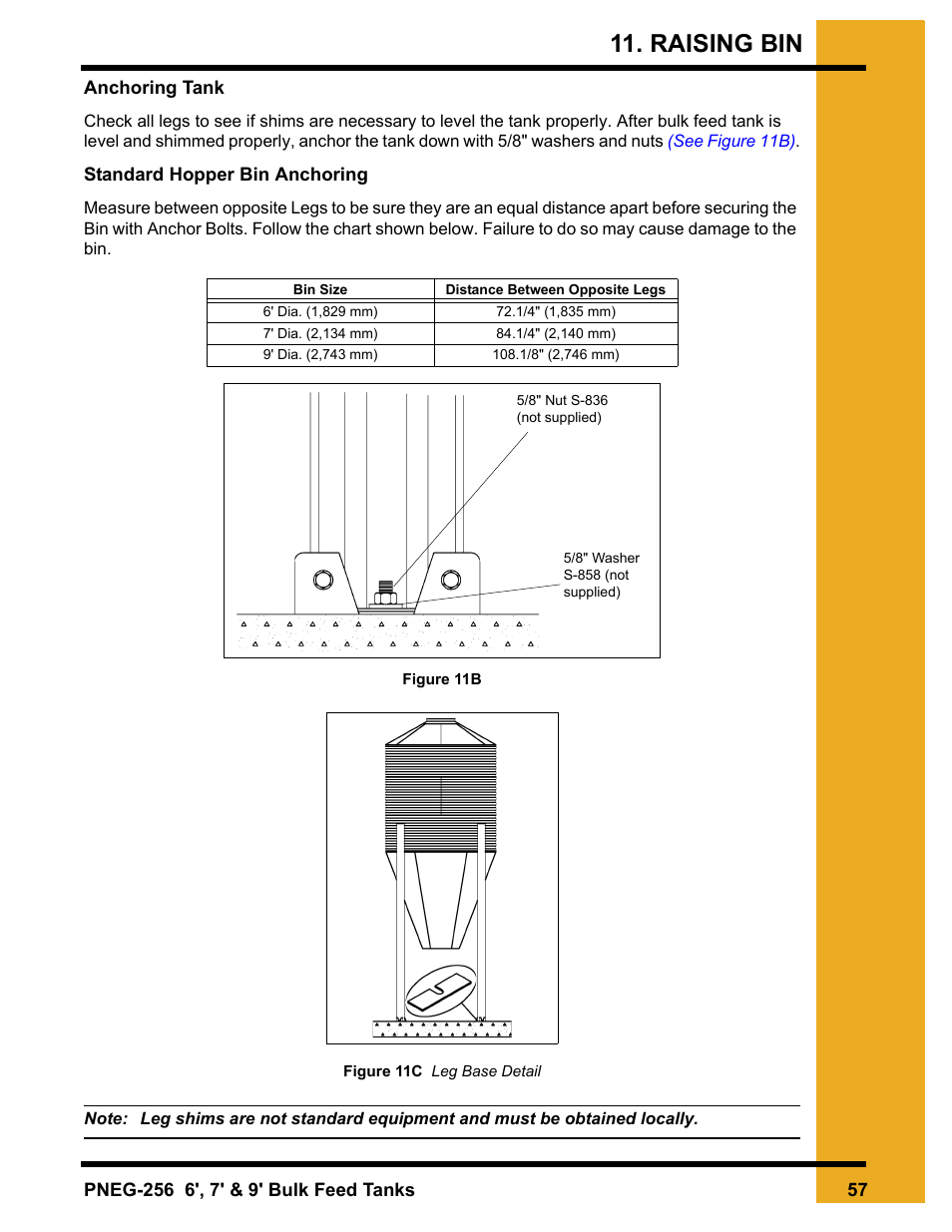 Raising bin | Grain Systems Tanks PNEG-256 User Manual | Page 57 / 84