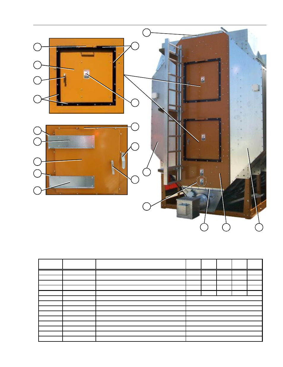 Rear end panels / rear access door, Pneg-1447 | Grain Systems PNEG-1447 User Manual | Page 19 / 68