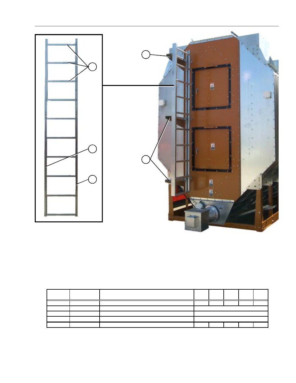 Rear ladder assembly, Pneg-1447 | Grain Systems PNEG-1447 User Manual | Page 21 / 68