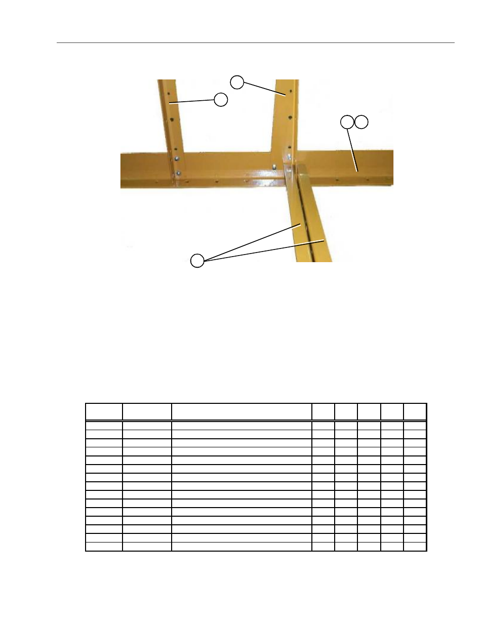 Frame center cross ties, Pneg-1447 | Grain Systems PNEG-1447 User Manual | Page 7 / 68