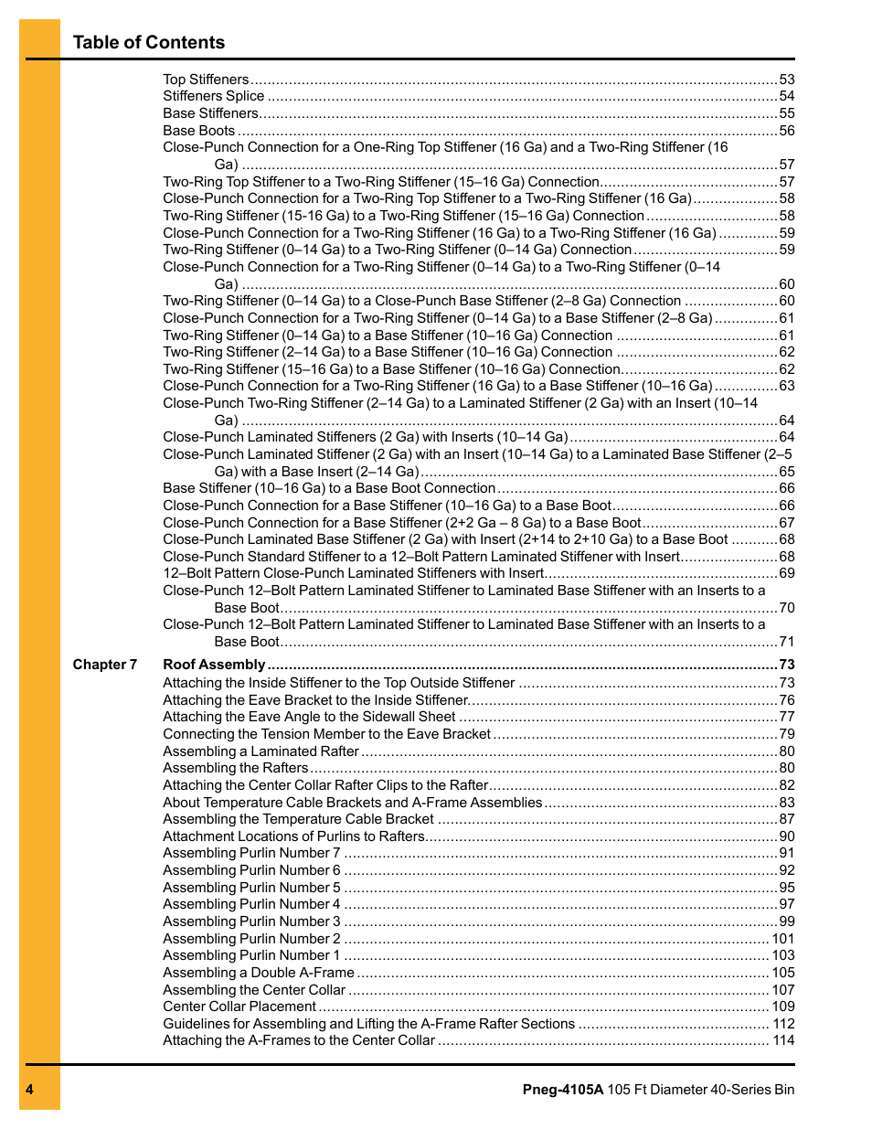 Grain Systems Tanks PNEG-4105A User Manual | Page 4 / 176