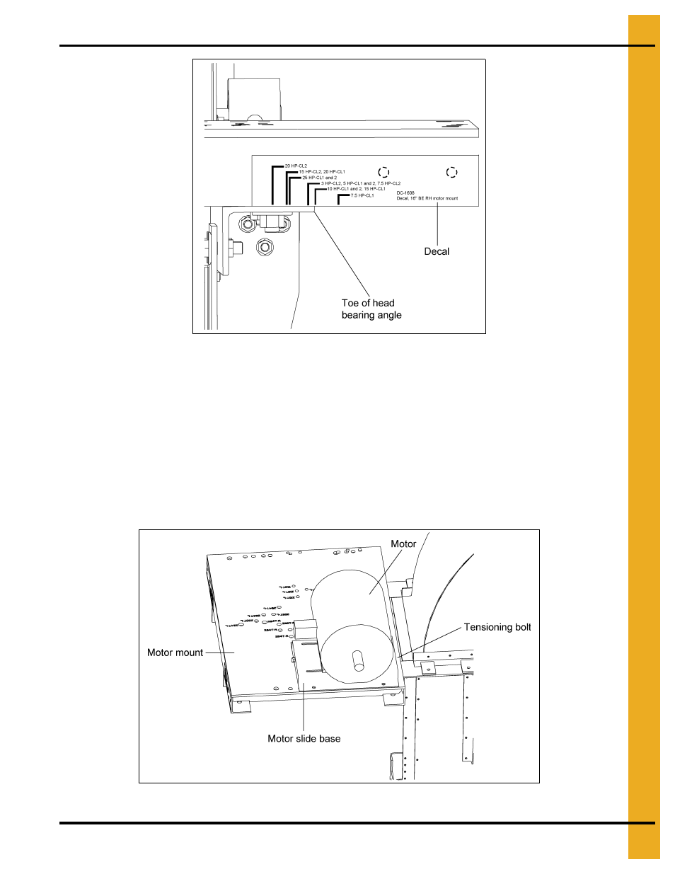 Slide base, Shown for a | Grain Systems Bucket Elevtors, Conveyors, Series II Sweeps PNEG-681 User Manual | Page 27 / 38