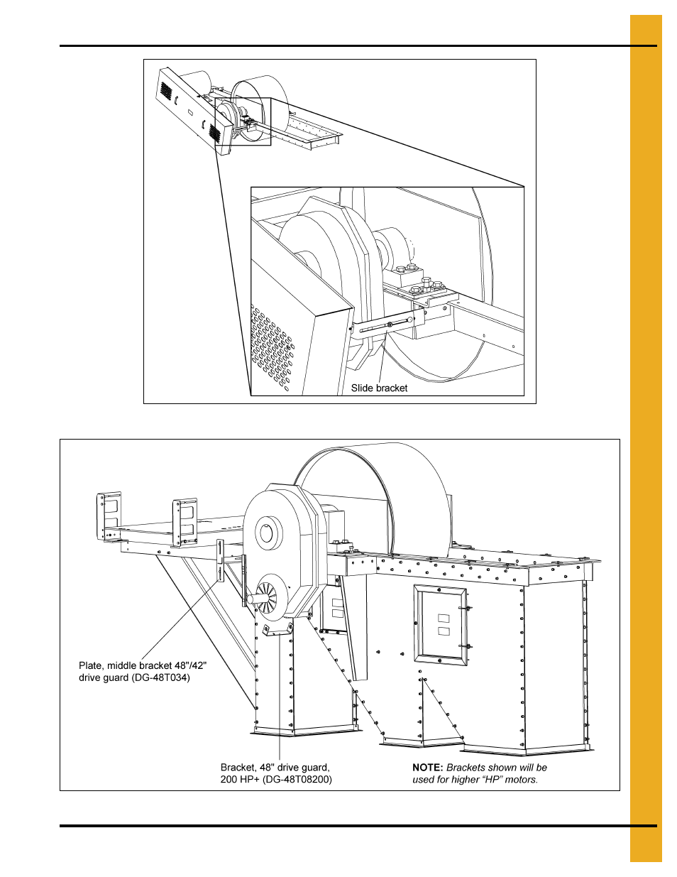 Drive motor and motor mount | Grain Systems Bucket Elevtors, Conveyors, Series II Sweeps PNEG-681 User Manual | Page 31 / 38