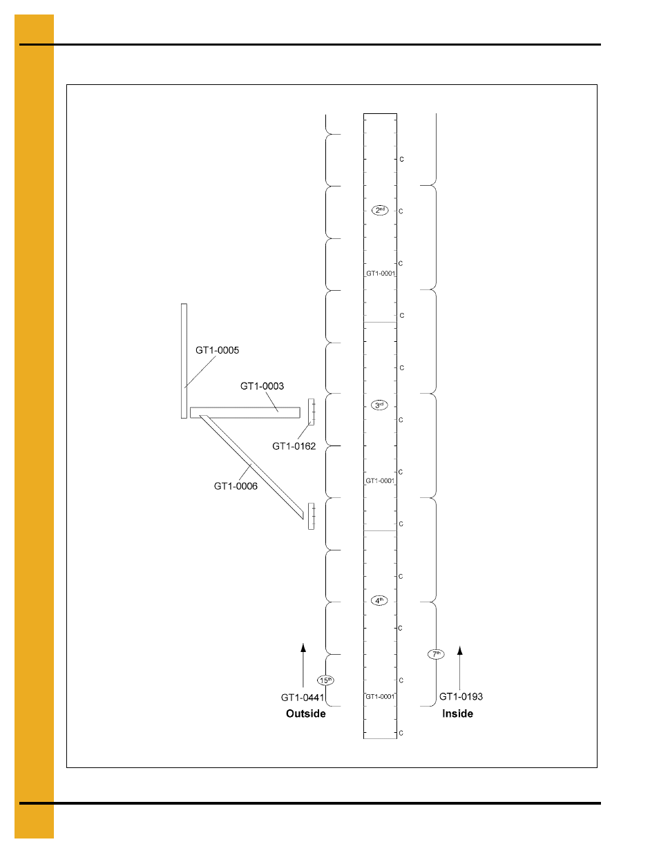 First outside catwalk position - model 4000 | Grain Systems PNEG-707GSI User Manual | Page 122 / 446