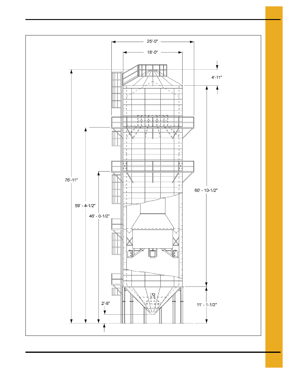 Dryer dimensions - detail model 3000 | Grain Systems PNEG-707GSI User Manual | Page 23 / 446