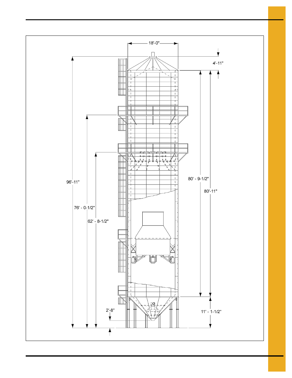 Dryer dimensions - detail model 4000 | Grain Systems PNEG-707GSI User Manual | Page 25 / 446