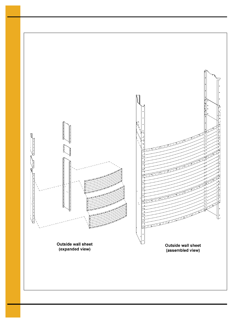 Outside wall sheet placement - all models | Grain Systems PNEG-707GSI User Manual | Page 40 / 446