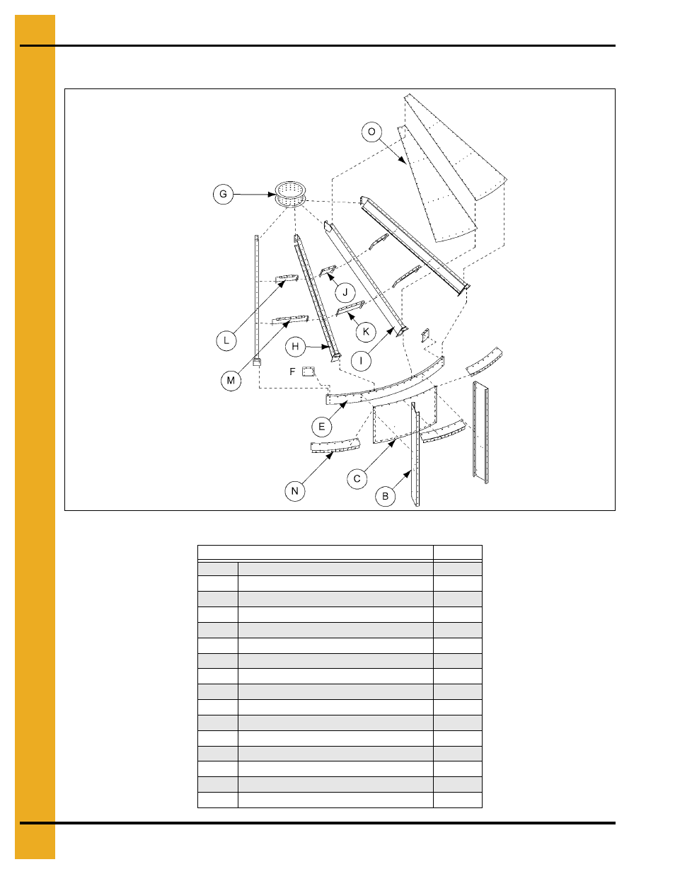 Plenum roof, Chapter 5 plenum roof, Plenum roof components (expanded view) | Grain Systems PNEG-707GSI User Manual | Page 46 / 446