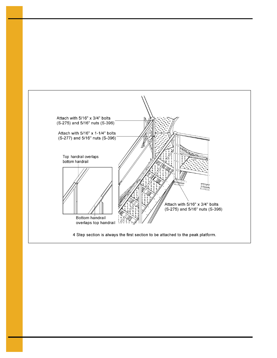 Attachment of roof stairs section, Outside wall sheets | Grain Systems PNEG-707GSI User Manual | Page 84 / 446