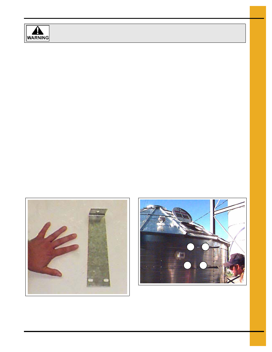 Installing outside ladder with safety cage, Outside ladder bracket | Grain Systems PNEG-707GSI User Manual | Page 87 / 446