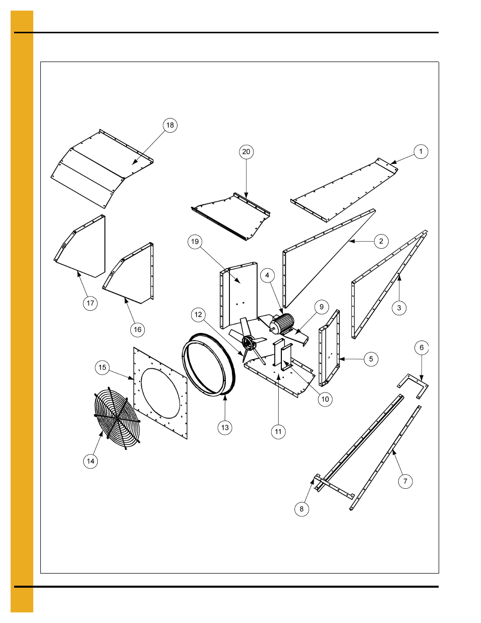 24" roof exhauster parts | Grain Systems Bin Accessories PNEG-524 User Manual | Page 22 / 30