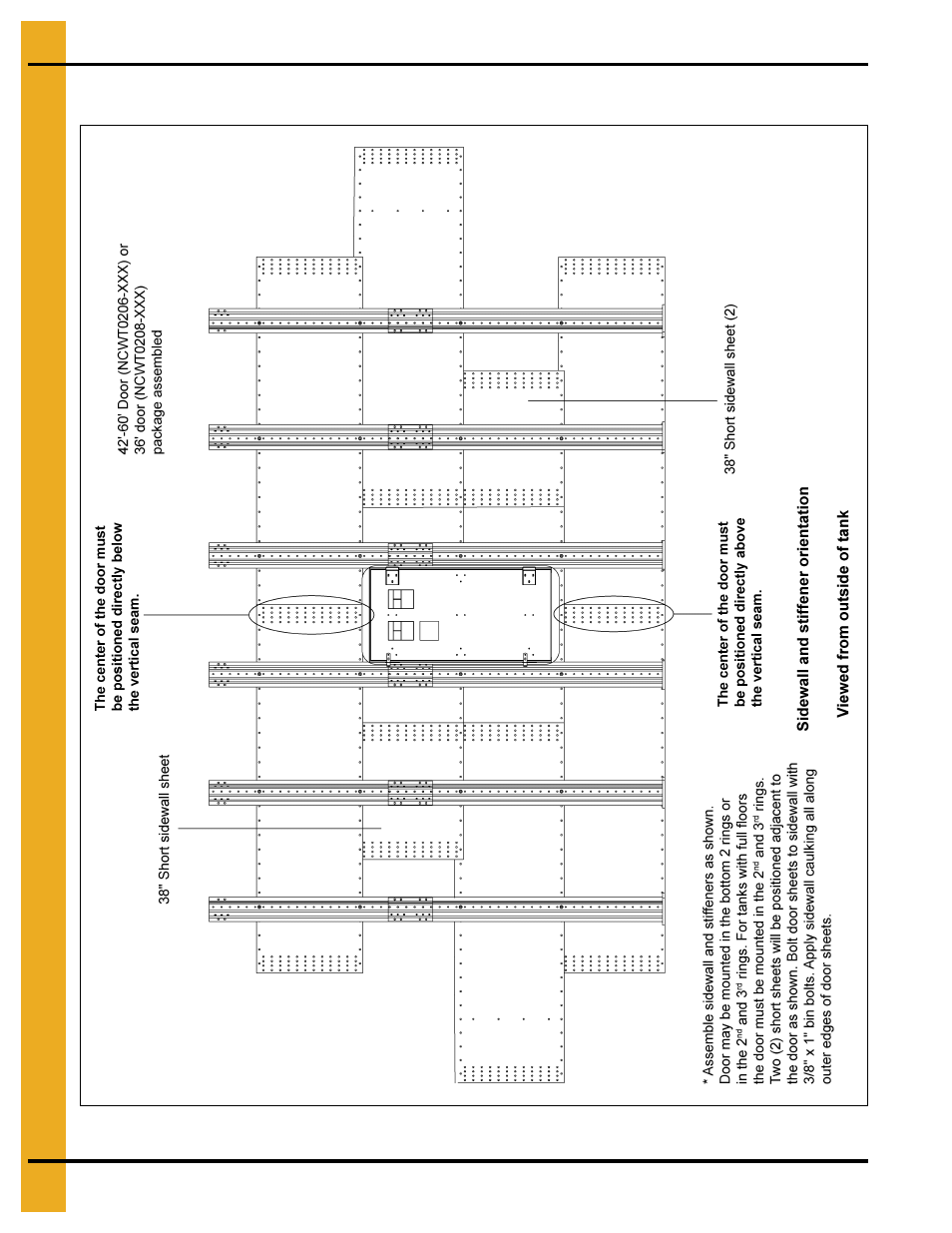 Assembly drawings, Chapter 5 assembly drawings, Sidewall/stiffener layout | In figure 5a | Grain Systems Bin Accessories PNEG-1360 User Manual | Page 16 / 24