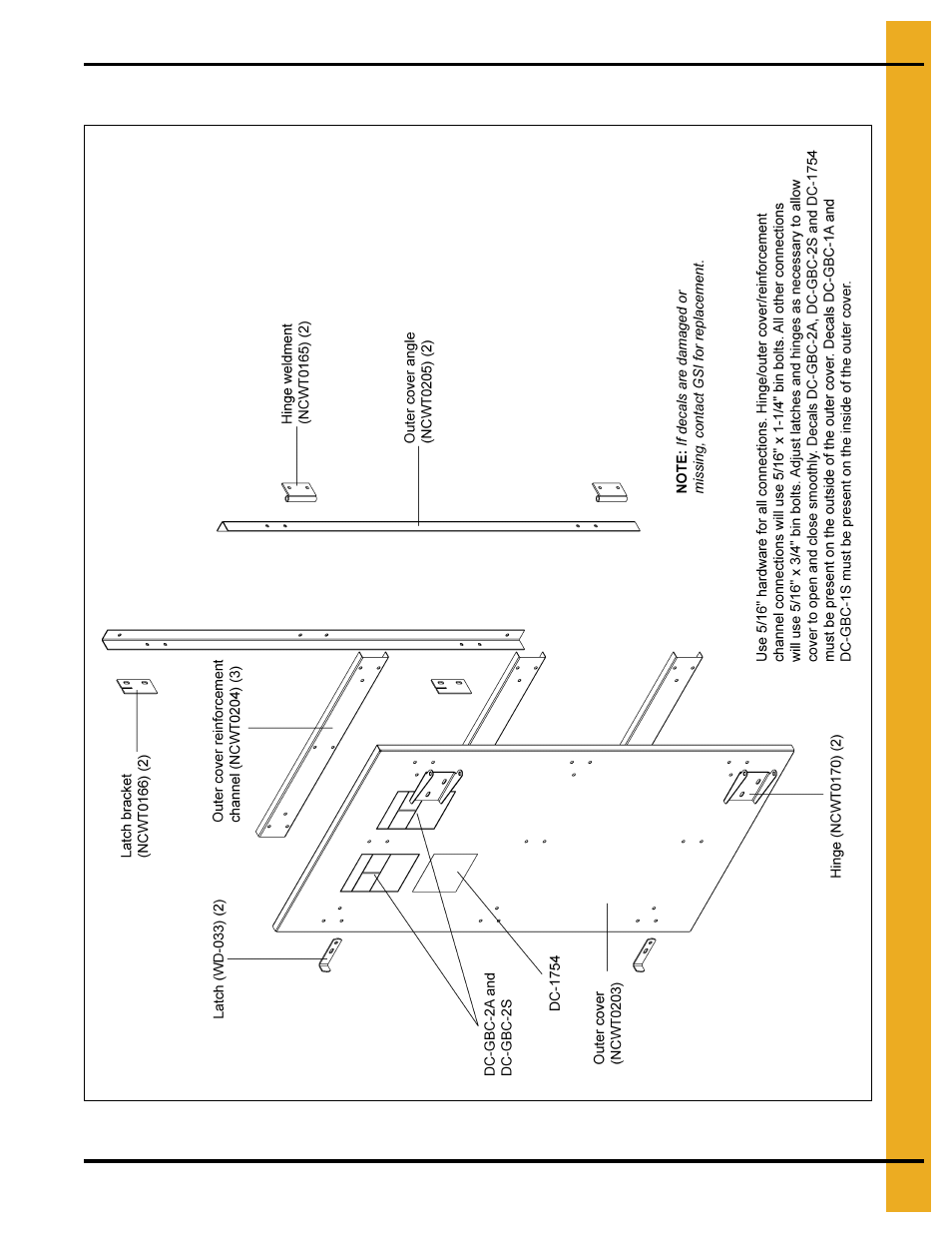 Outer cover assembly | Grain Systems Bin Accessories PNEG-1360 User Manual | Page 21 / 24