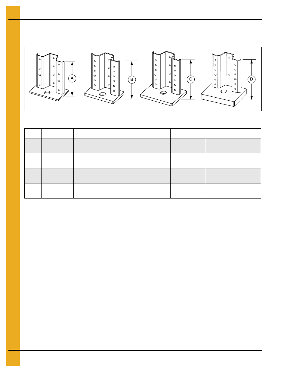 Base boots, Stiffeners | Grain Systems Tanks PNEG-4030 User Manual | Page 42 / 98