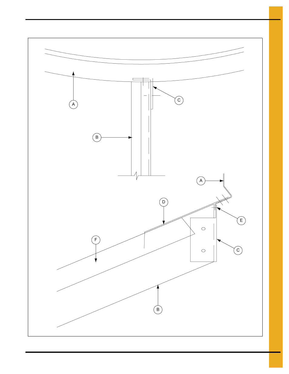 27' and 30' rafter to center collar connection, Roof truss details | Grain Systems Tanks PNEG-4030 User Manual | Page 91 / 98