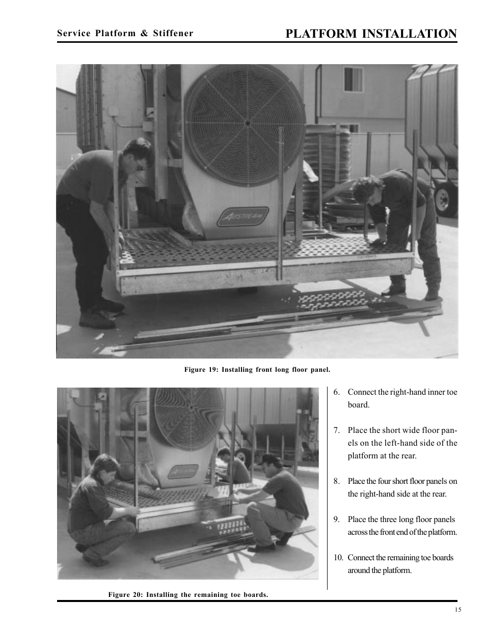 Platform installation | Grain Systems PNEG-349 User Manual | Page 15 / 32