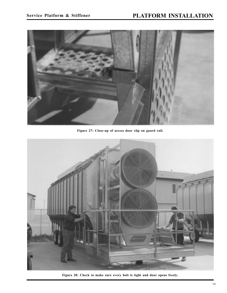 Platform installation | Grain Systems PNEG-349 User Manual | Page 19 / 32