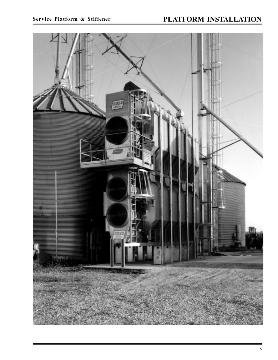 Platform installation | Grain Systems PNEG-349 User Manual | Page 5 / 32