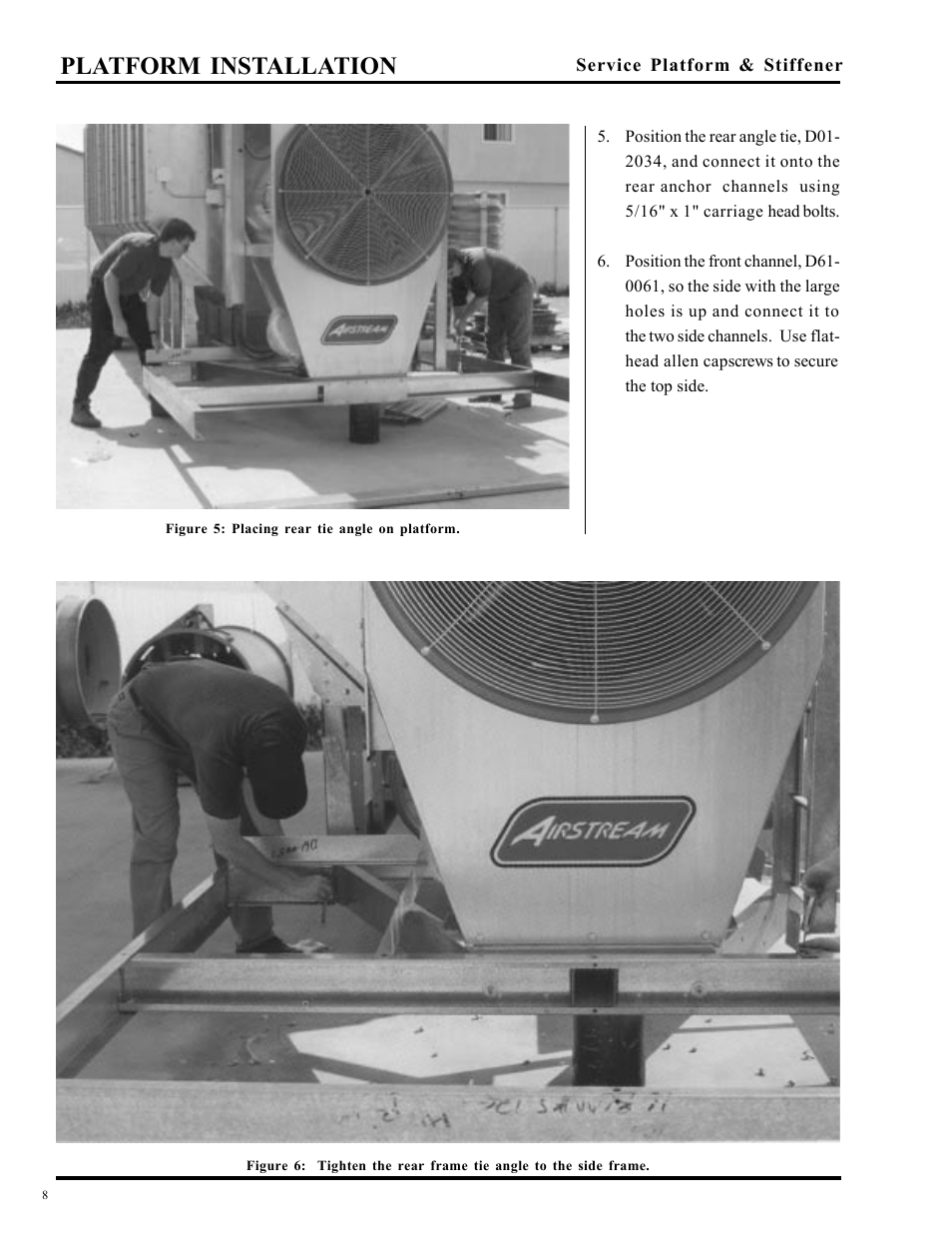 Platform installation | Grain Systems PNEG-349 User Manual | Page 8 / 32