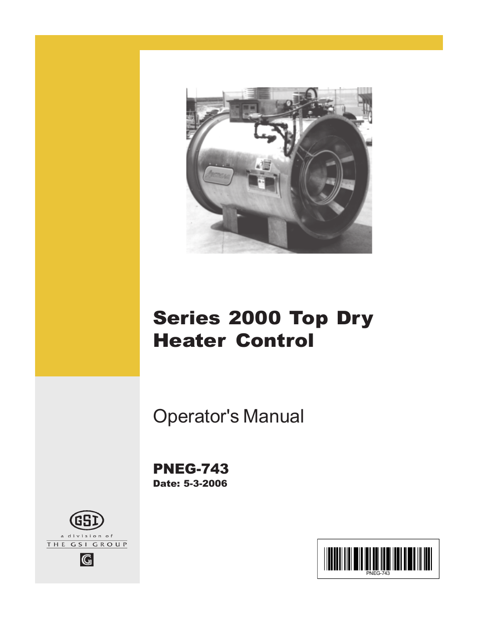 Grain Systems PNEG-743 User Manual | 16 pages