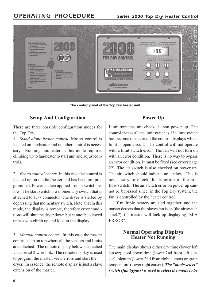 Operating procedure | Grain Systems PNEG-743 User Manual | Page 5 / 16