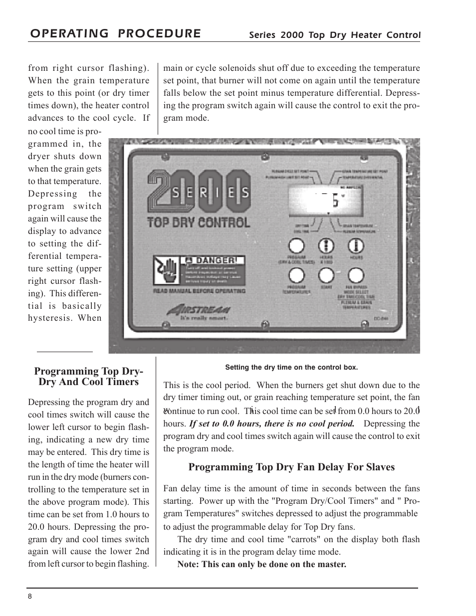 Operating procedure | Grain Systems PNEG-743 User Manual | Page 7 / 16