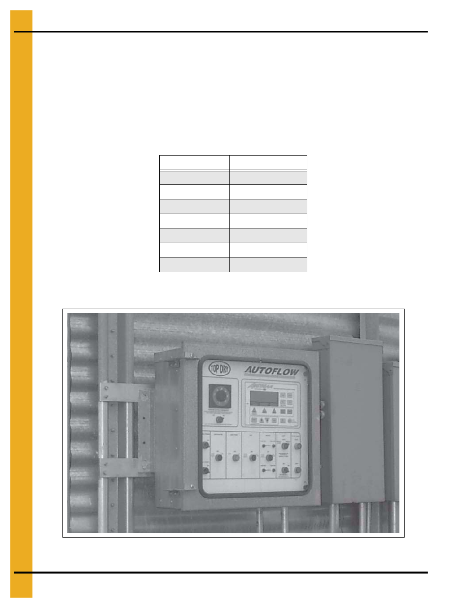 Installation, Chapter 3 installation, Fan/heater mounting autoflow control box mounting | Fan/heater mounting, Autoflow control box mounting | Grain Systems PNEG-900 User Manual | Page 10 / 54