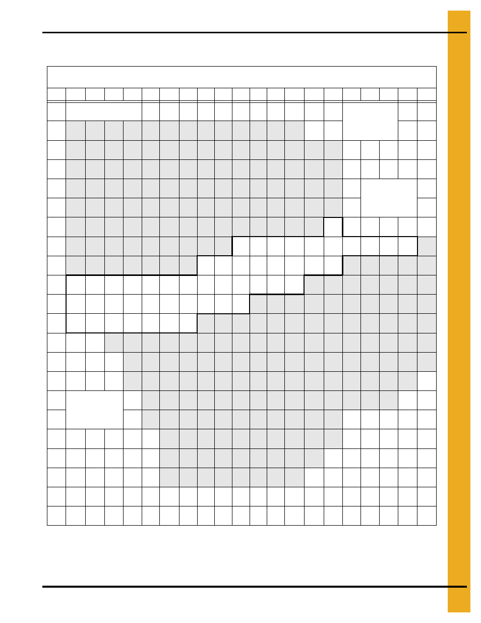 20 gauge grandstand chart - 4.00" corrugation, 20 gauge grandstand charts | Grain Systems Bin Flooring PNEG-1324 User Manual | Page 23 / 26