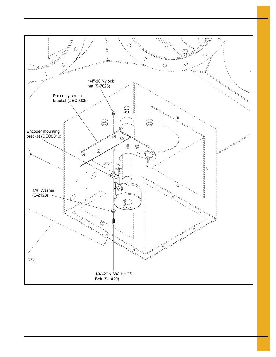 Encoder and bracket installation (continued) | Grain Systems Bucket Elevtors, Conveyors, Series II Sweeps PNEG-1813 User Manual | Page 17 / 56