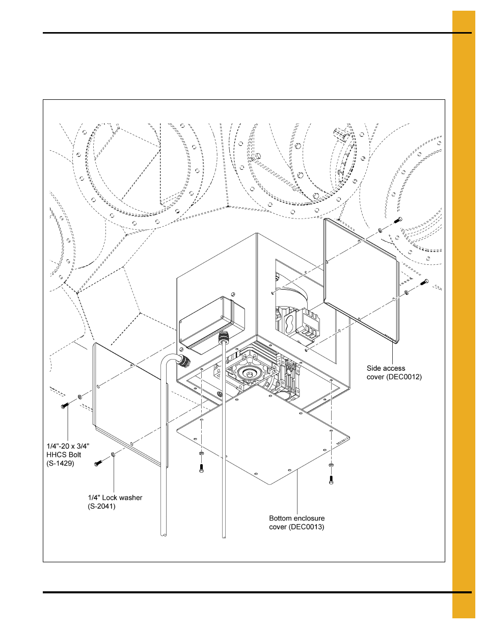Enclosure covers installation | Grain Systems Bucket Elevtors, Conveyors, Series II Sweeps PNEG-1813 User Manual | Page 27 / 56