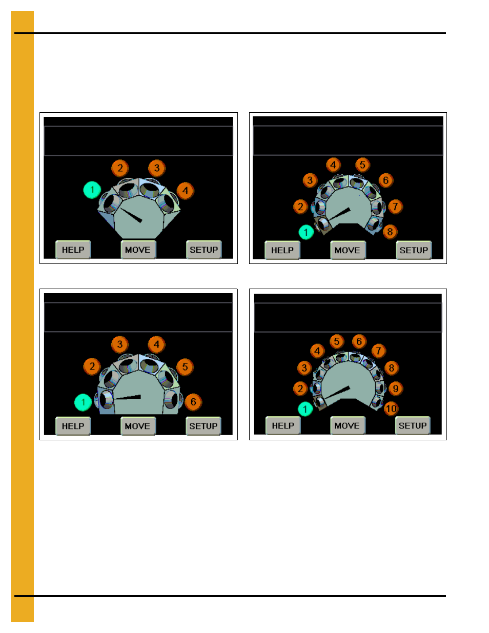 Main screen, Bin 1 | Grain Systems Bucket Elevtors, Conveyors, Series II Sweeps PNEG-1813 User Manual | Page 32 / 56