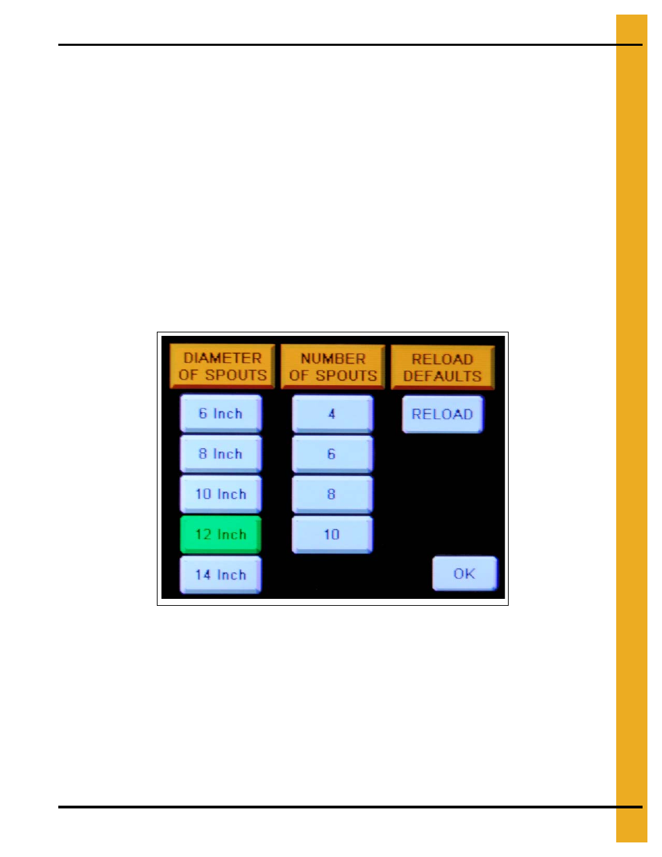 Configuration setup screen | Grain Systems Bucket Elevtors, Conveyors, Series II Sweeps PNEG-1813 User Manual | Page 37 / 56