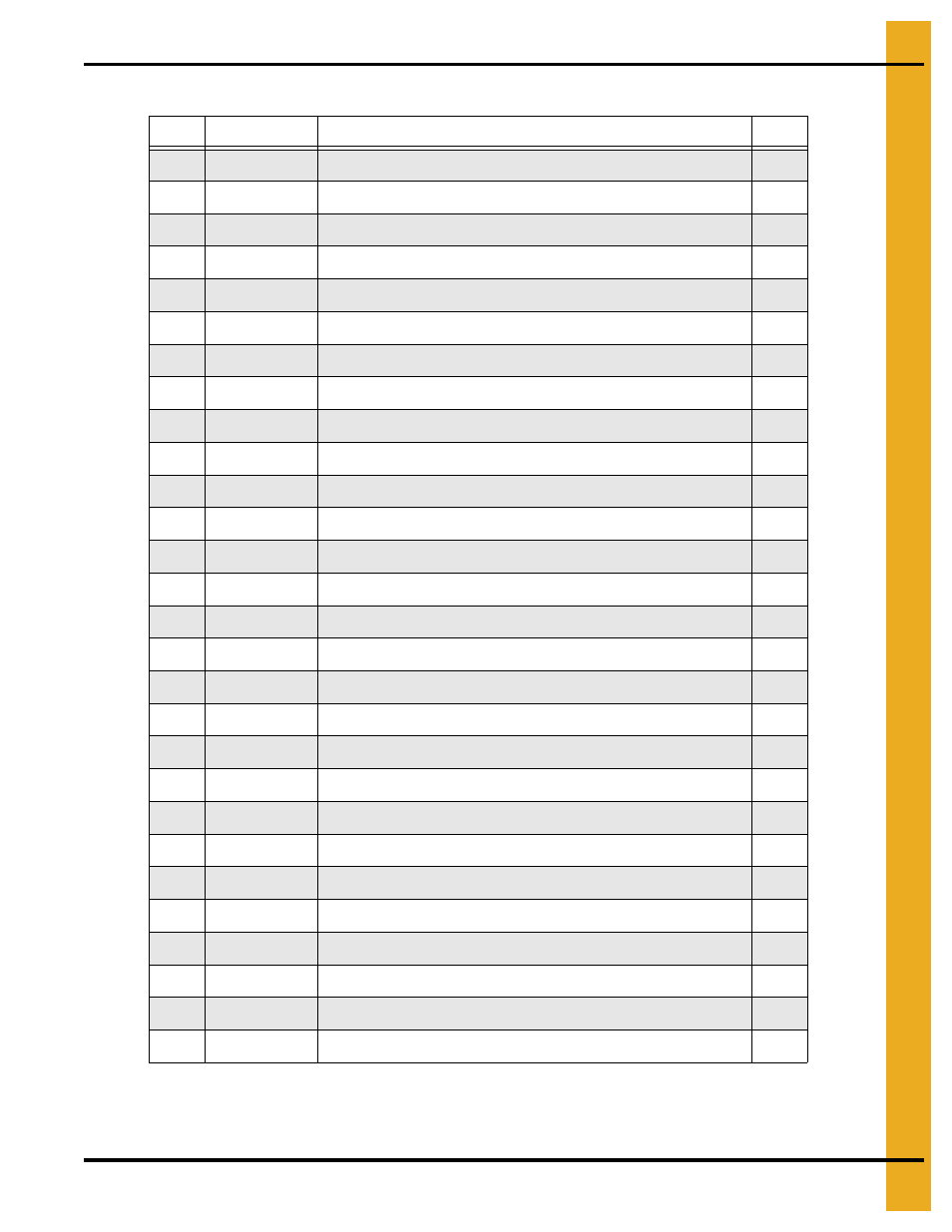 Parts list | Grain Systems Bucket Elevtors, Conveyors, Series II Sweeps PNEG-1813 User Manual | Page 47 / 56