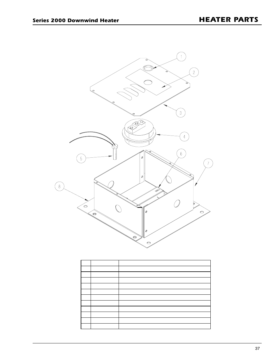 Heater parts, Air switch temperature sensor box | Grain Systems PNEG-591 User Manual | Page 37 / 45