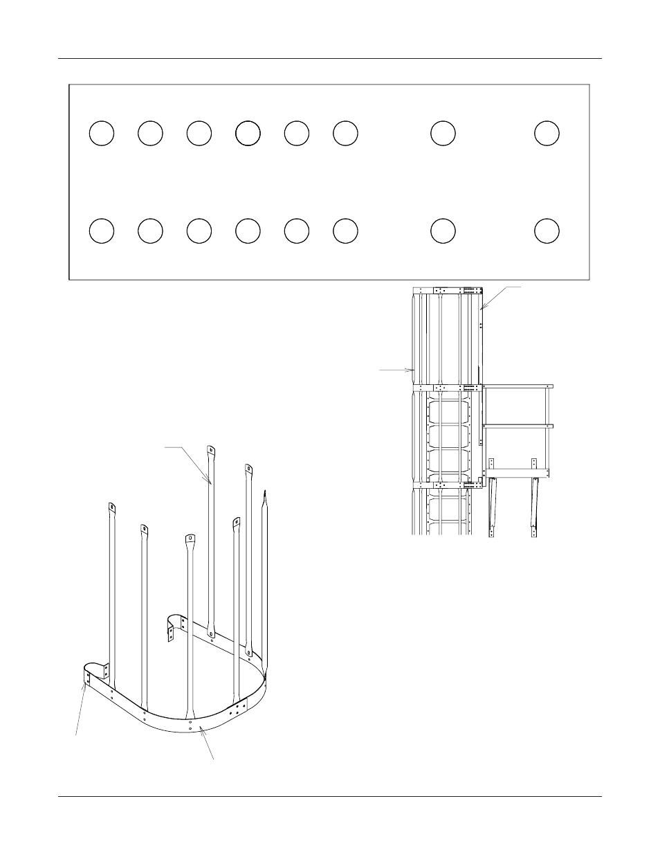 66 inside stiffened, Eave safety cage, Safety cage extension | Grain Systems Bin Accessories PNEG-1096 User Manual | Page 15 / 78