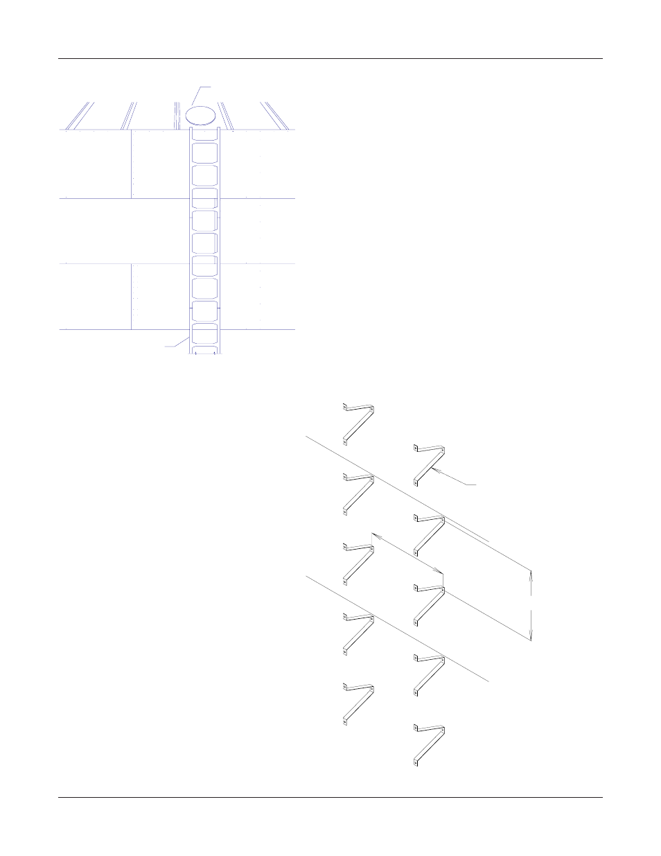 66 outside stiffened, Inside ladder placement, Inside ladder standoff requirements | Grain Systems Bin Accessories PNEG-1096 User Manual | Page 33 / 78