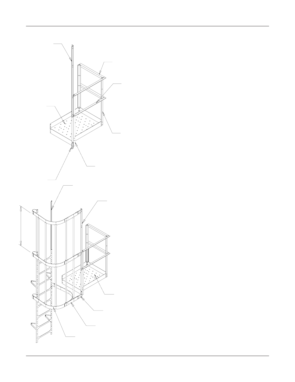 Platform and handrail assembly | Grain Systems Bin Accessories PNEG-1096 User Manual | Page 39 / 78