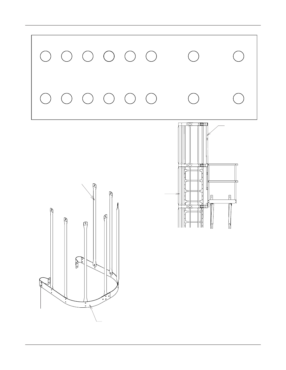 00 inside stiffened, Eave safety cage, Safety cage extension | Grain Systems Bin Accessories PNEG-1096 User Manual | Page 40 / 78