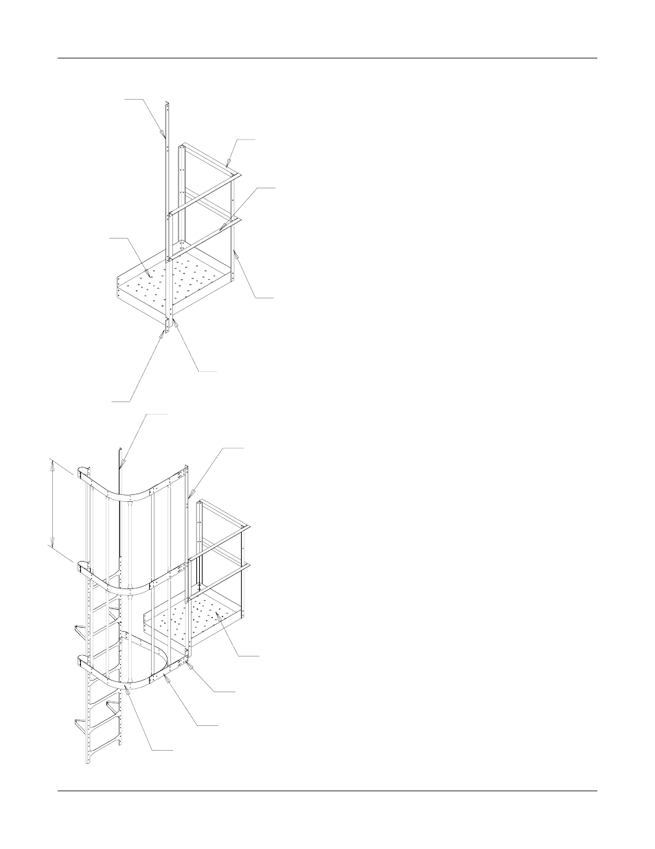 Platform and handrail assembly | Grain Systems Bin Accessories PNEG-1096 User Manual | Page 51 / 78