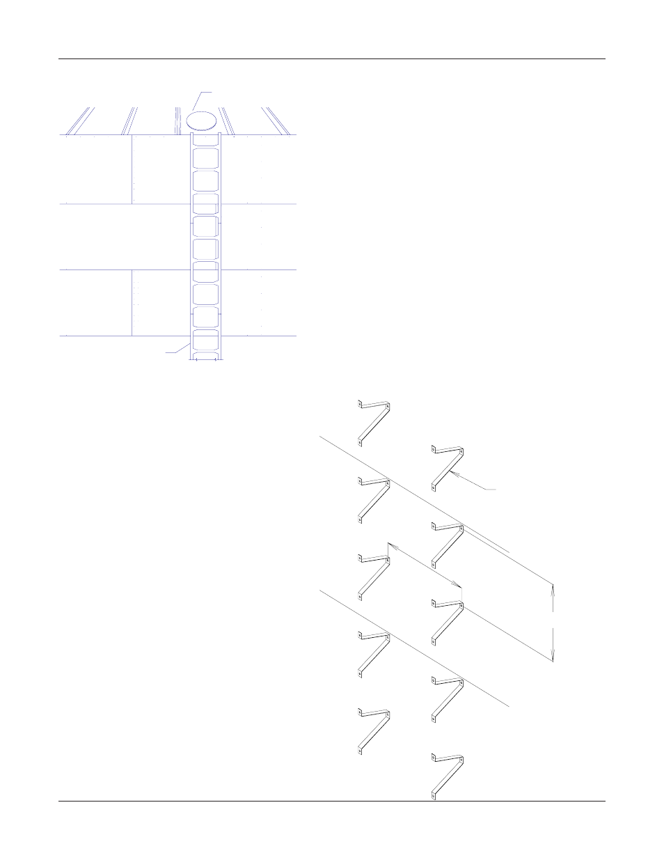 00 outside stiffened inside ladder placement, Inside ladder standoff requirements | Grain Systems Bin Accessories PNEG-1096 User Manual | Page 53 / 78