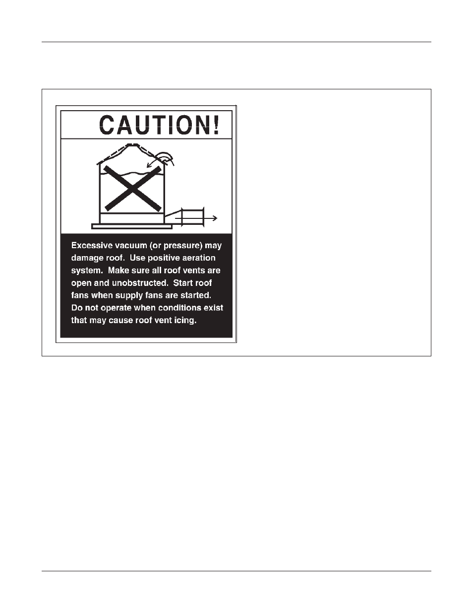 Roof damage warning and disclaimer | Grain Systems Bin Accessories PNEG-1096 User Manual | Page 7 / 78