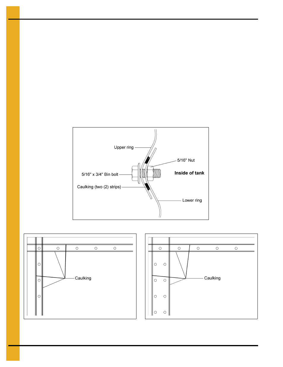 Sidewall erection, 12'-21' bulk feed tank | Grain Systems Tanks PNEG-257 User Manual | Page 28 / 98