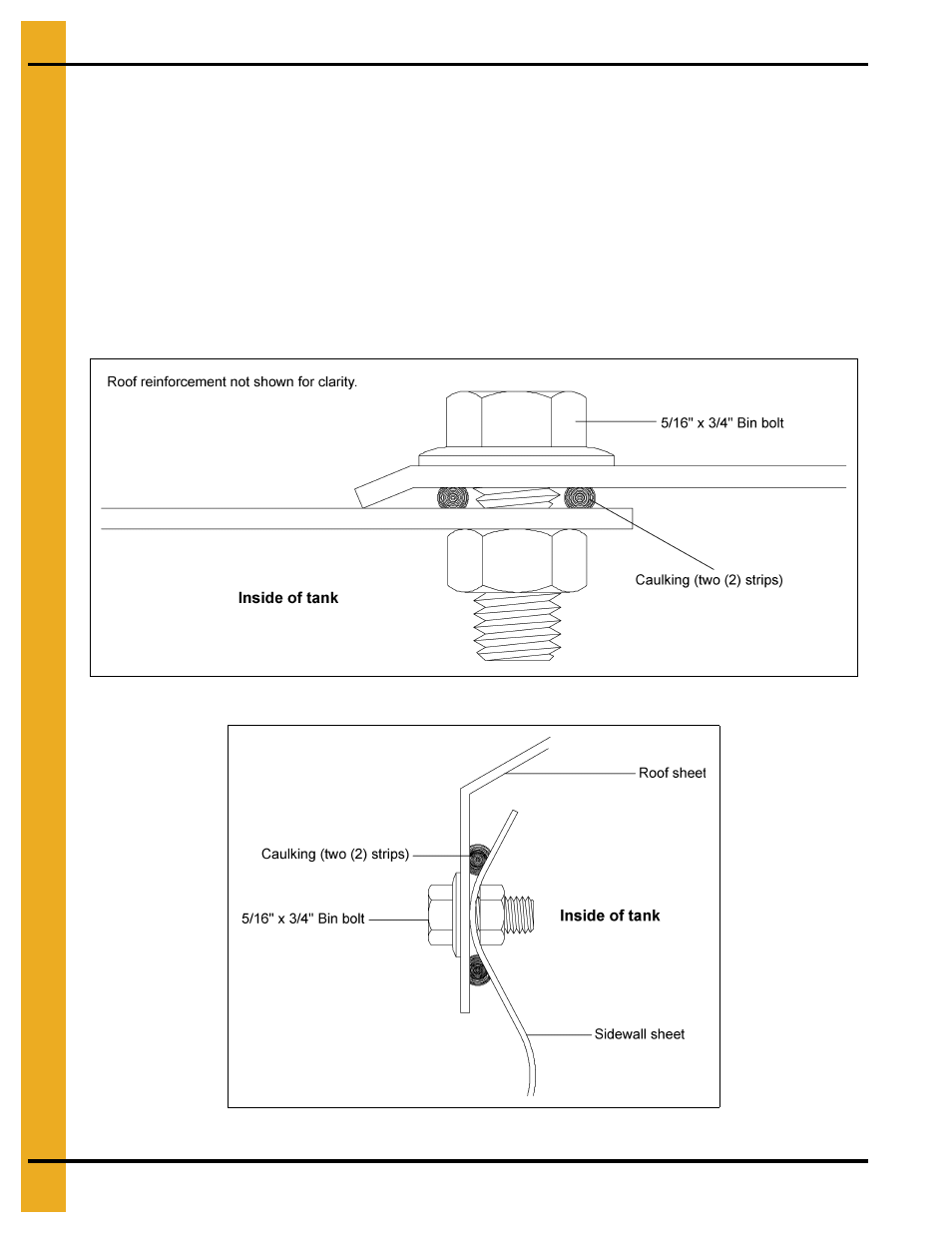 Roof, Chapter 7 roof, Sealed roof panel installation (12'-18' bft) | Grain Systems Tanks PNEG-257 User Manual | Page 30 / 98