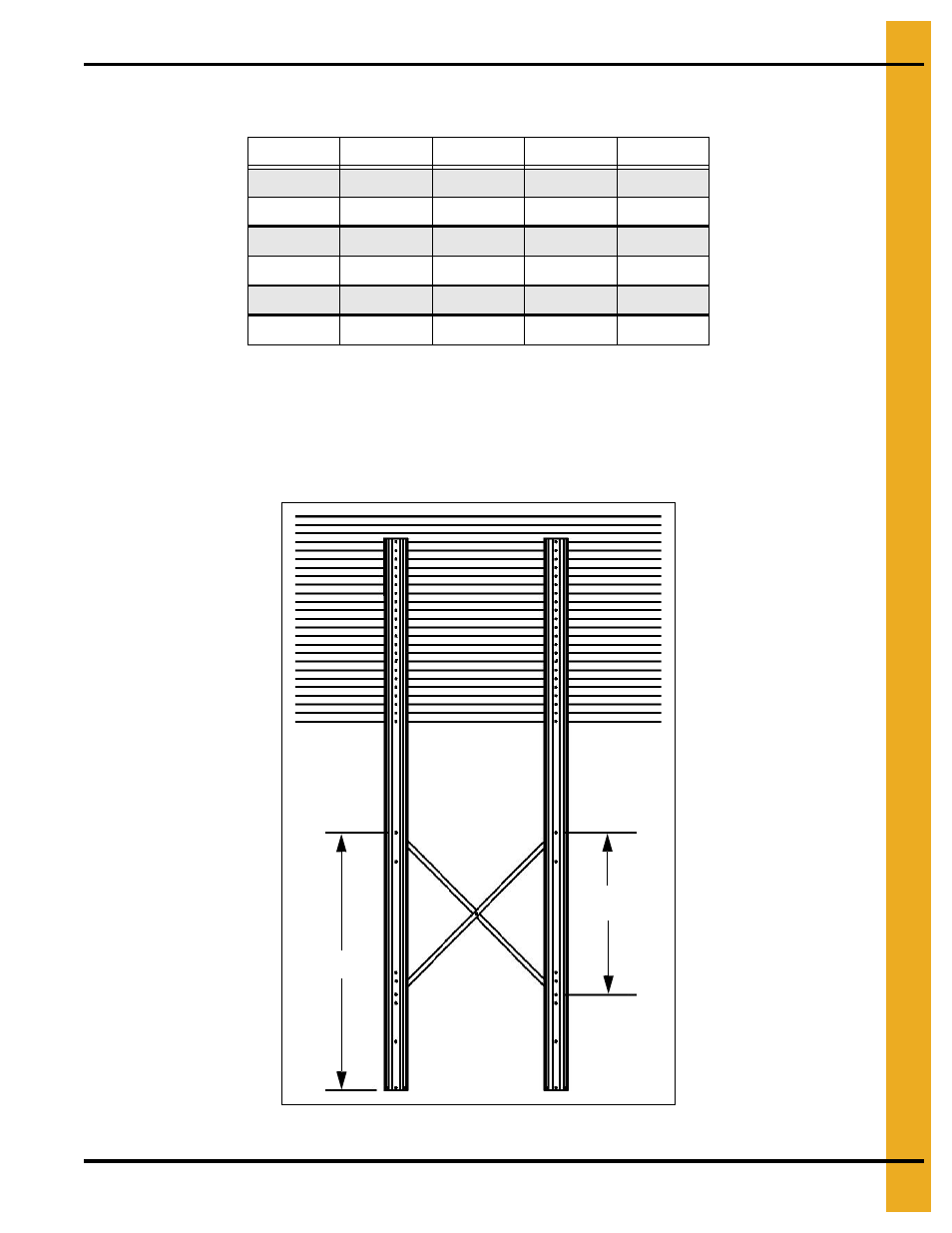 12'-21' leg bracing, Leg and leg bracing | Grain Systems Tanks PNEG-257 User Manual | Page 53 / 98