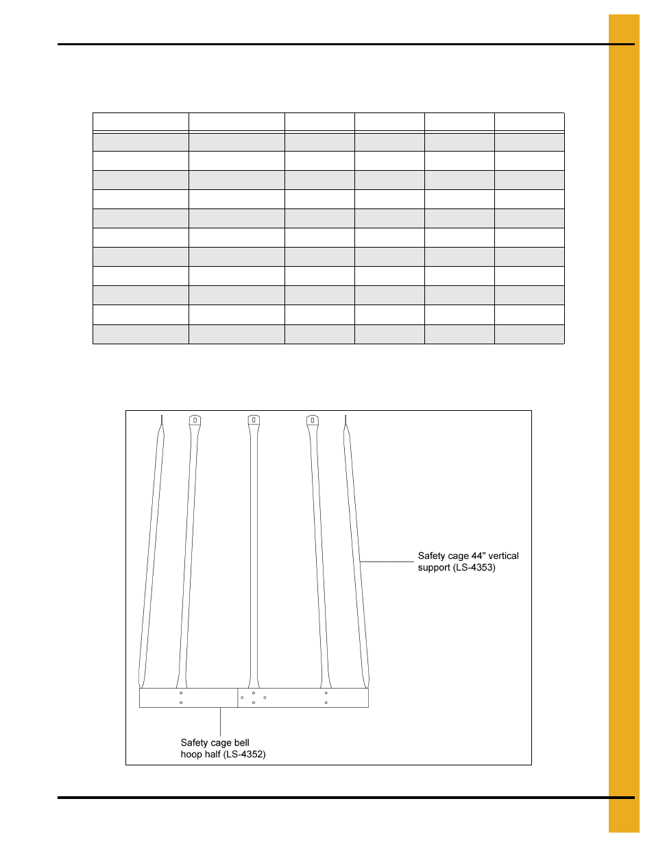 Ladder safety cage optional safety cage, Ladder safety cage, Optional safety cage | Ladder | Grain Systems Tanks PNEG-257 User Manual | Page 61 / 98