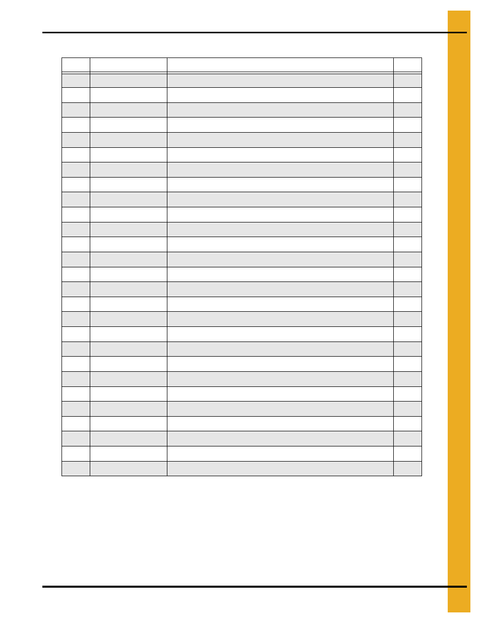 Parts list | Grain Systems Tanks PNEG-257 User Manual | Page 77 / 98